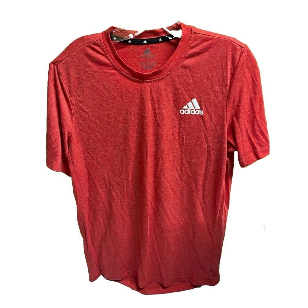 adidas Primegreen AEROREADY Men's Red Short Sleeve Crew Neck T-Shirt Size S